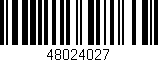 Código de barras (EAN, GTIN, SKU, ISBN): '48024027'
