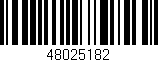 Código de barras (EAN, GTIN, SKU, ISBN): '48025182'