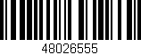 Código de barras (EAN, GTIN, SKU, ISBN): '48026555'