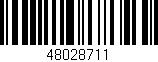 Código de barras (EAN, GTIN, SKU, ISBN): '48028711'