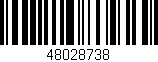 Código de barras (EAN, GTIN, SKU, ISBN): '48028738'