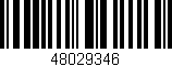 Código de barras (EAN, GTIN, SKU, ISBN): '48029346'