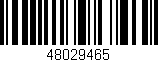 Código de barras (EAN, GTIN, SKU, ISBN): '48029465'