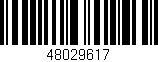 Código de barras (EAN, GTIN, SKU, ISBN): '48029617'