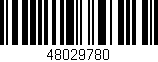 Código de barras (EAN, GTIN, SKU, ISBN): '48029780'
