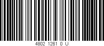 Código de barras (EAN, GTIN, SKU, ISBN): '4802_1261_0_U'