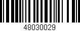 Código de barras (EAN, GTIN, SKU, ISBN): '48030029'