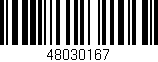 Código de barras (EAN, GTIN, SKU, ISBN): '48030167'
