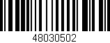 Código de barras (EAN, GTIN, SKU, ISBN): '48030502'
