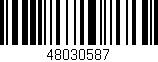 Código de barras (EAN, GTIN, SKU, ISBN): '48030587'