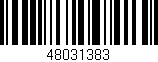 Código de barras (EAN, GTIN, SKU, ISBN): '48031383'