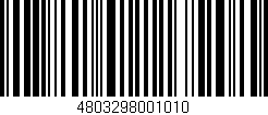 Código de barras (EAN, GTIN, SKU, ISBN): '4803298001010'