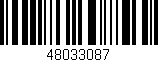 Código de barras (EAN, GTIN, SKU, ISBN): '48033087'