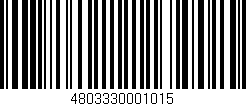 Código de barras (EAN, GTIN, SKU, ISBN): '4803330001015'