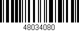 Código de barras (EAN, GTIN, SKU, ISBN): '48034080'