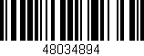 Código de barras (EAN, GTIN, SKU, ISBN): '48034894'
