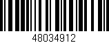 Código de barras (EAN, GTIN, SKU, ISBN): '48034912'