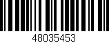Código de barras (EAN, GTIN, SKU, ISBN): '48035453'