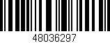 Código de barras (EAN, GTIN, SKU, ISBN): '48036297'