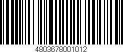 Código de barras (EAN, GTIN, SKU, ISBN): '4803678001012'