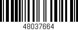 Código de barras (EAN, GTIN, SKU, ISBN): '48037664'