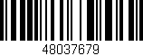 Código de barras (EAN, GTIN, SKU, ISBN): '48037679'