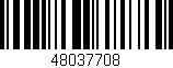 Código de barras (EAN, GTIN, SKU, ISBN): '48037708'
