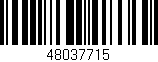Código de barras (EAN, GTIN, SKU, ISBN): '48037715'