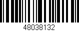 Código de barras (EAN, GTIN, SKU, ISBN): '48038132'