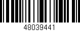 Código de barras (EAN, GTIN, SKU, ISBN): '48039441'