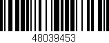 Código de barras (EAN, GTIN, SKU, ISBN): '48039453'