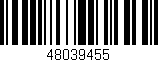 Código de barras (EAN, GTIN, SKU, ISBN): '48039455'