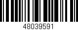 Código de barras (EAN, GTIN, SKU, ISBN): '48039591'