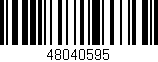 Código de barras (EAN, GTIN, SKU, ISBN): '48040595'