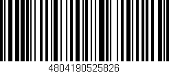 Código de barras (EAN, GTIN, SKU, ISBN): '4804190525826'