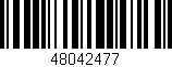 Código de barras (EAN, GTIN, SKU, ISBN): '48042477'