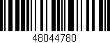 Código de barras (EAN, GTIN, SKU, ISBN): '48044780'