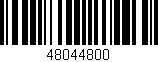 Código de barras (EAN, GTIN, SKU, ISBN): '48044800'