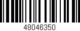 Código de barras (EAN, GTIN, SKU, ISBN): '48046350'