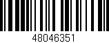 Código de barras (EAN, GTIN, SKU, ISBN): '48046351'