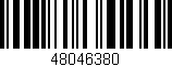 Código de barras (EAN, GTIN, SKU, ISBN): '48046380'