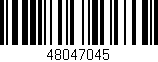 Código de barras (EAN, GTIN, SKU, ISBN): '48047045'
