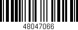 Código de barras (EAN, GTIN, SKU, ISBN): '48047066'