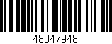 Código de barras (EAN, GTIN, SKU, ISBN): '48047948'
