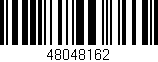 Código de barras (EAN, GTIN, SKU, ISBN): '48048162'