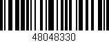 Código de barras (EAN, GTIN, SKU, ISBN): '48048330'