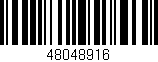 Código de barras (EAN, GTIN, SKU, ISBN): '48048916'