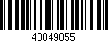 Código de barras (EAN, GTIN, SKU, ISBN): '48049855'