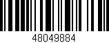 Código de barras (EAN, GTIN, SKU, ISBN): '48049884'