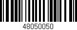 Código de barras (EAN, GTIN, SKU, ISBN): '48050050'